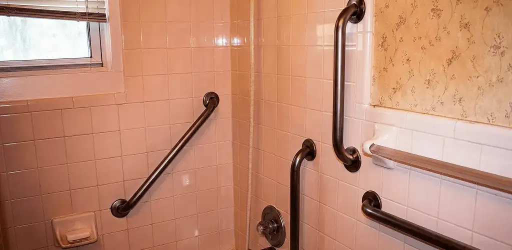 Shower grab bar installation for bathroom safety and accessibility in Charleston, SC