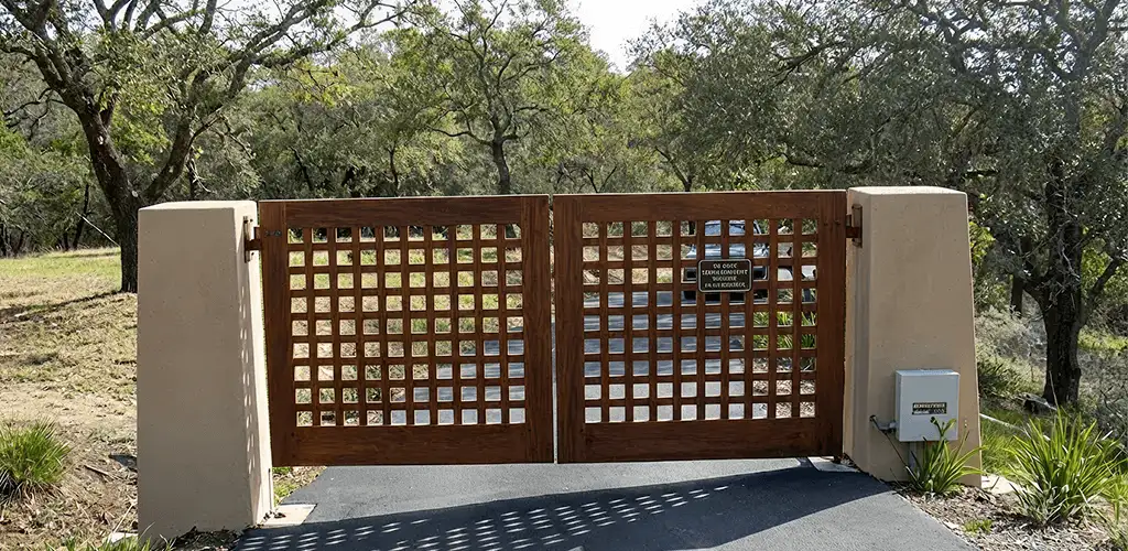 Driveway gate installation for a residential property in Charleston, SC